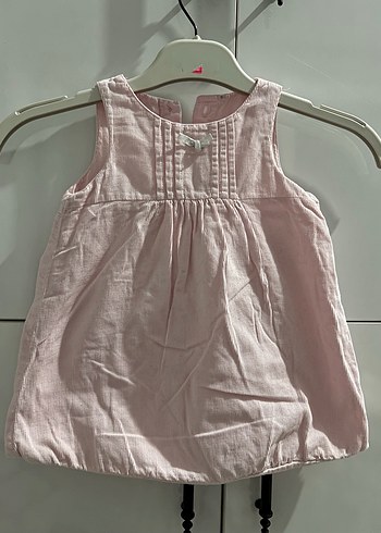 Pembe Kadife Kolsuz Kız Elbisesi - Görsel 2