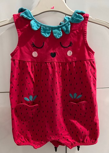 Renkli Nakışlı Kız Bebek Tulum - Görsel 2