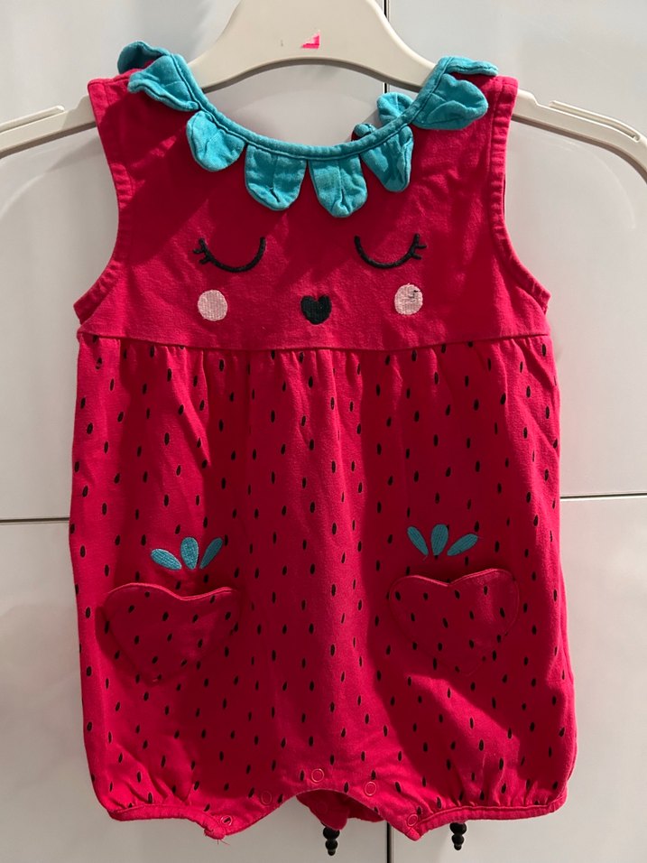 Renkli Nakışlı Kız Bebek Tulum - Görsel 2