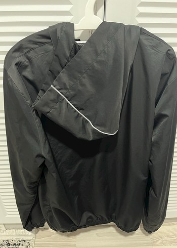 Erkek Siyah Yağmurluk - Görsel 5