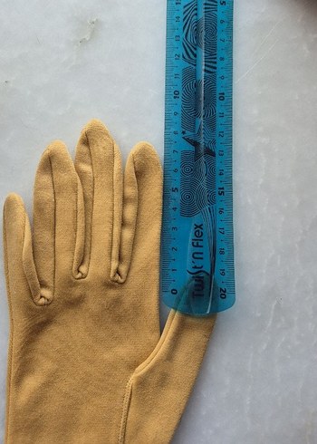 vintage hardal eldiven - Görsel 6