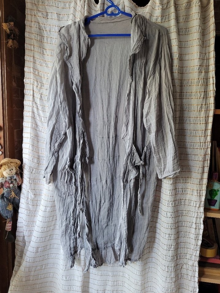 bohem ince Uzun Ceket - Görsel 5