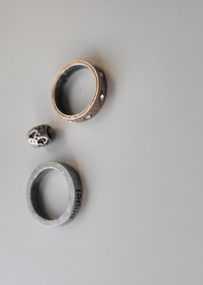 yüzük ve charm 3lü set - Görsel 3