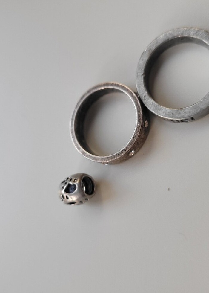 yüzük ve charm 3lü set - Görsel 4