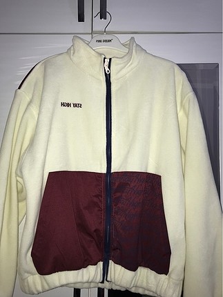 oversize vintage polarlı ceket
