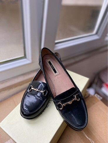 Deri loafer