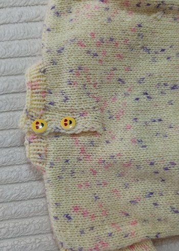 Kız Çocuk Vintage Çok Renkli Triko Kazak - Görsel 3