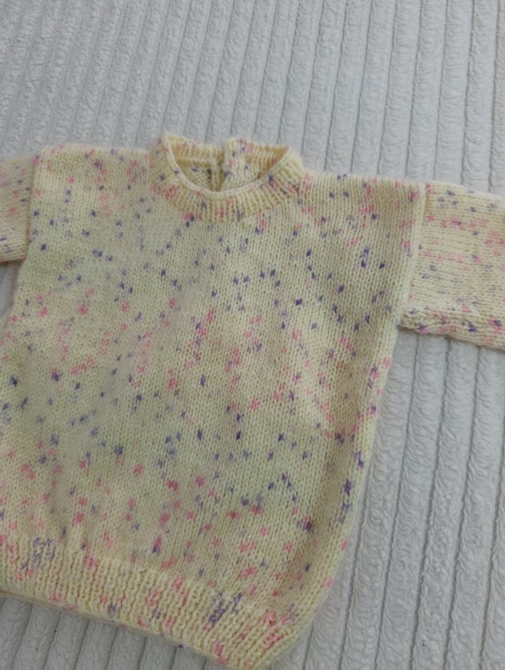 Kız Çocuk Vintage Çok Renkli Triko Kazak - Görsel 2