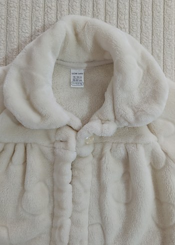 Kız Çocuk Beyaz Peluş Ceket - Görsel 2