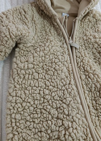 Bej Kürklü Bebek Tulumu - Görsel 4