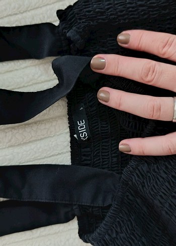 Siyah Uzun Askılı Fırfırlı Gotik Elbise - Görsel 4