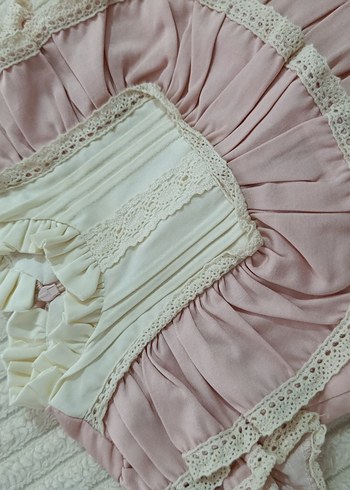 Pembe Bohem Kız Elbisesi Fırfır Detaylı - Görsel 3