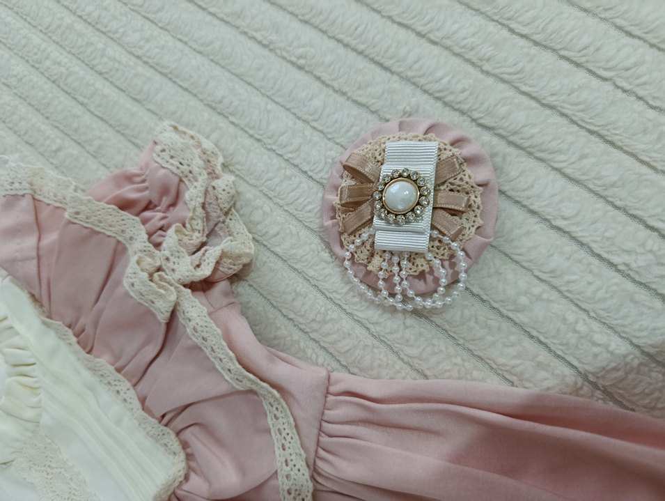 Pembe Bohem Kız Elbisesi Fırfır Detaylı - Görsel 2