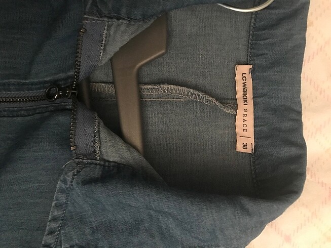 LC Waikiki Tesettür Yazlık Kot Feraceli