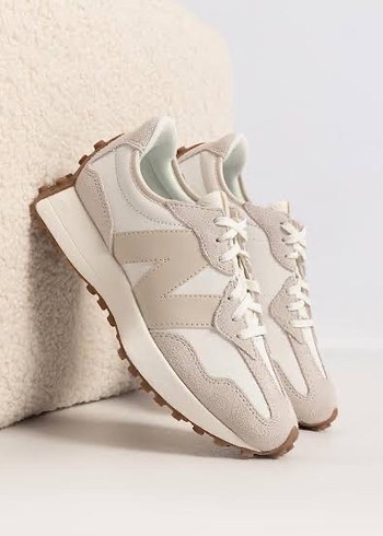 New Balance 327 Beyaz Kadın Günlük Giyim Sneakers Ayakkabı - Görsel 7