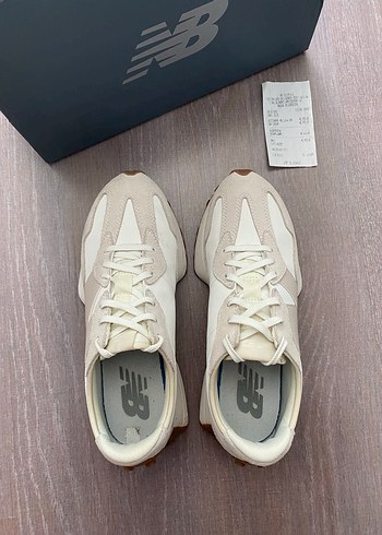 New Balance 327 Beyaz Kadın Günlük Giyim Sneakers Ayakkabı - Görsel 5