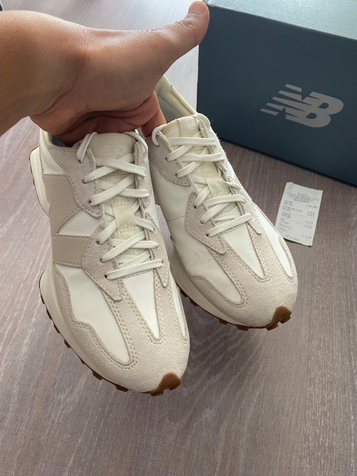 New Balance 327 Beyaz Kadın Günlük Giyim Sneakers Ayakkabı - Görsel 4