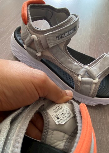 Lumberjack Gri Desenli Kadın Spor Dolgu Topuklu Sandalet - Görsel 5