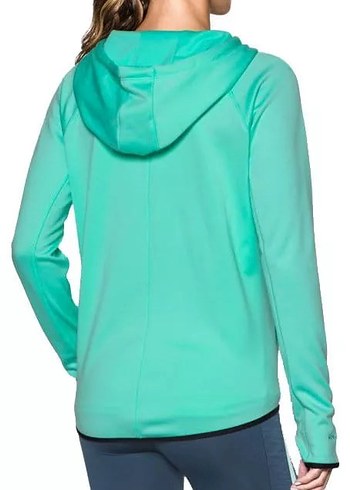 Under Armour Storm Turkuaz Fermuarlı Kadın Spor Ceketi Kapöşonlu - Görsel 8