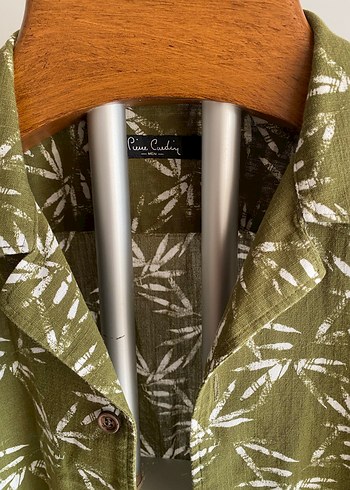 PİERRA CARDİN YAZ FESTİVAL KUM GÜNEŞ DENİZ GÖMLEĞİ KETEN - Görsel 3