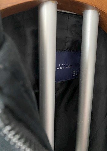 ZARA SPOR KESİM SİYAH SÜET ÇEKET MONT - Görsel 6