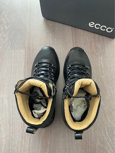 38 Beden ECCO EXOHIKE W BLACK MİCHELİN DERİ BOT