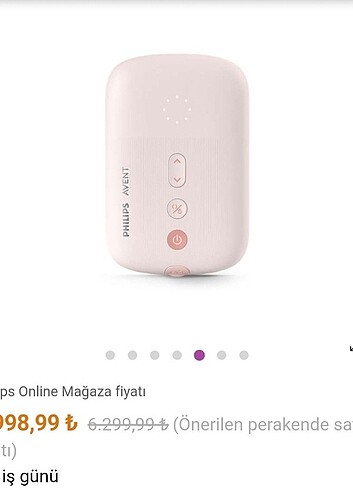 Beden Philips Avent Elektrikli Göğüs Pompası (Model SCF395/11) Pembe 1