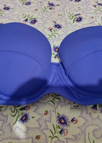 Koyu Mor Bohem Tarzı Kadın Bikini Üstü - Görsel 5