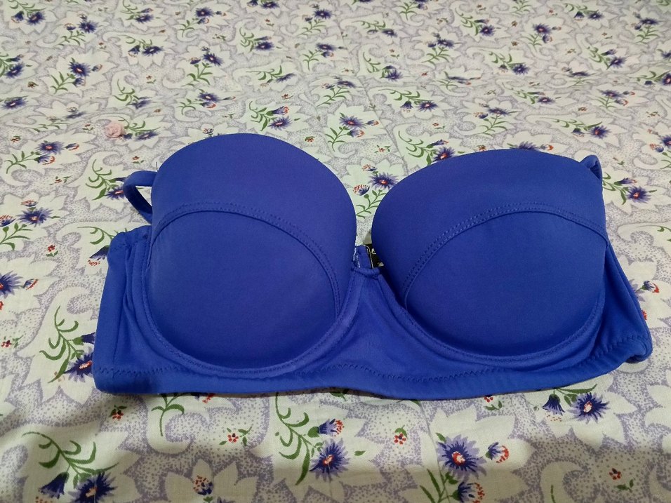 Koyu Mor Bohem Tarzı Kadın Bikini Üstü - Görsel 2