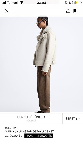 Zara ZARA BİKER MONT