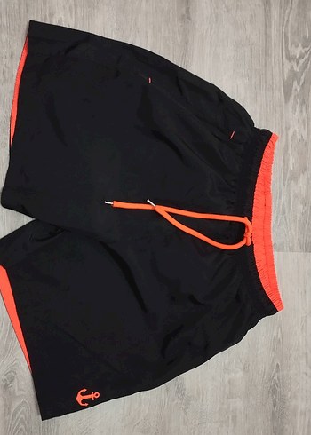 Fresso Siyah Renkli Cep Fermuarlı Deniz Şortu - Görsel 2