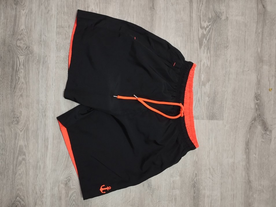 Fresso Siyah Renkli Cep Fermuarlı Deniz Şortu - Görsel 2