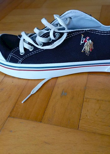 U.S Polo Assn. Siyah Gri U.S. Polo Assn. Spor Ayakkabı sıfır