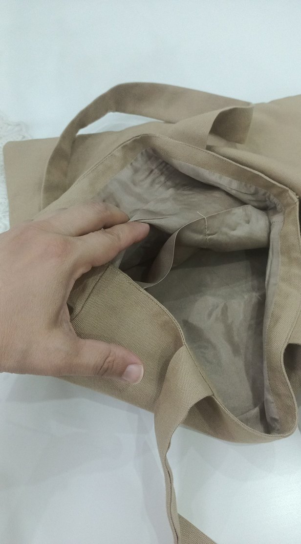 Bej Baskılı Bohem Kadın Kol Çantası - Görsel 5