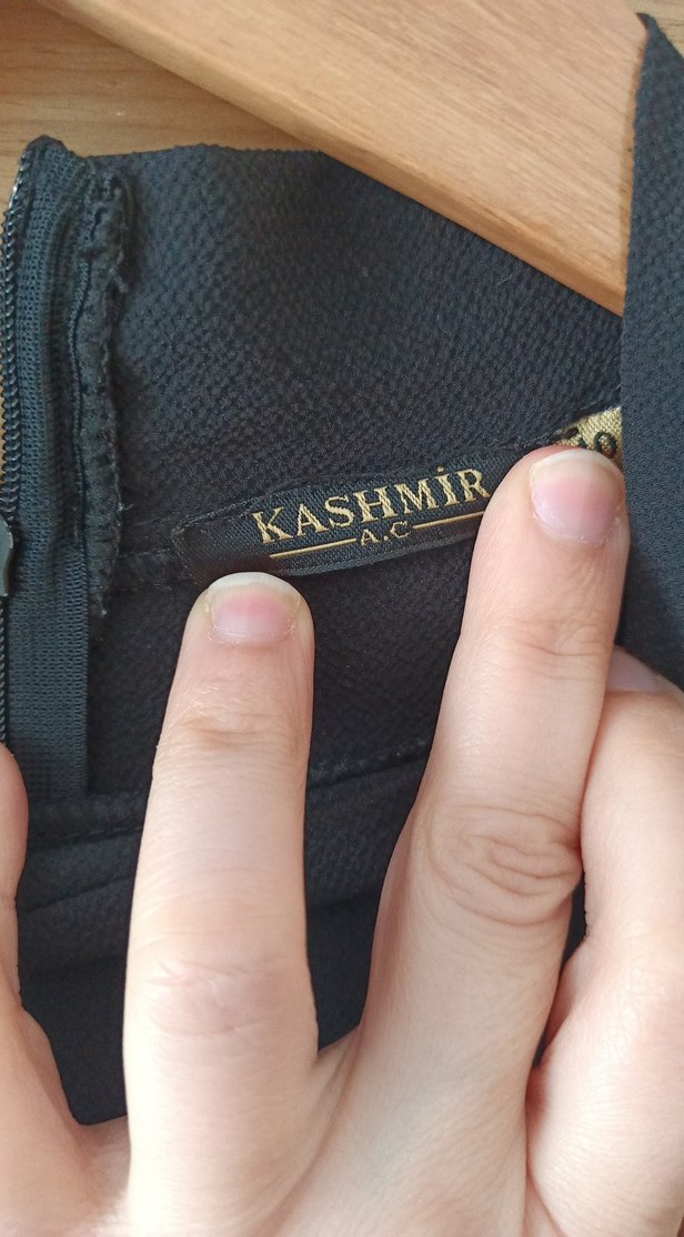 Gri Uzun Kollu Fırfırlı Salaş Elbise - Görsel 3