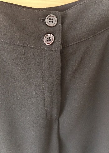 Gri Pilili Kadın Kumaş Pantolon - Görsel 5