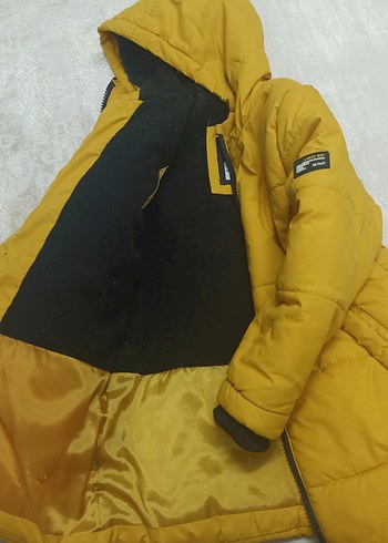Sarı Erkek Çocuk Şişme Mont - Görsel 3