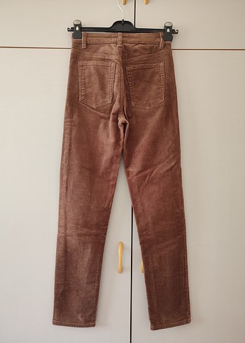 Kahverengi Kadın Süet Pantolon - Görsel 3