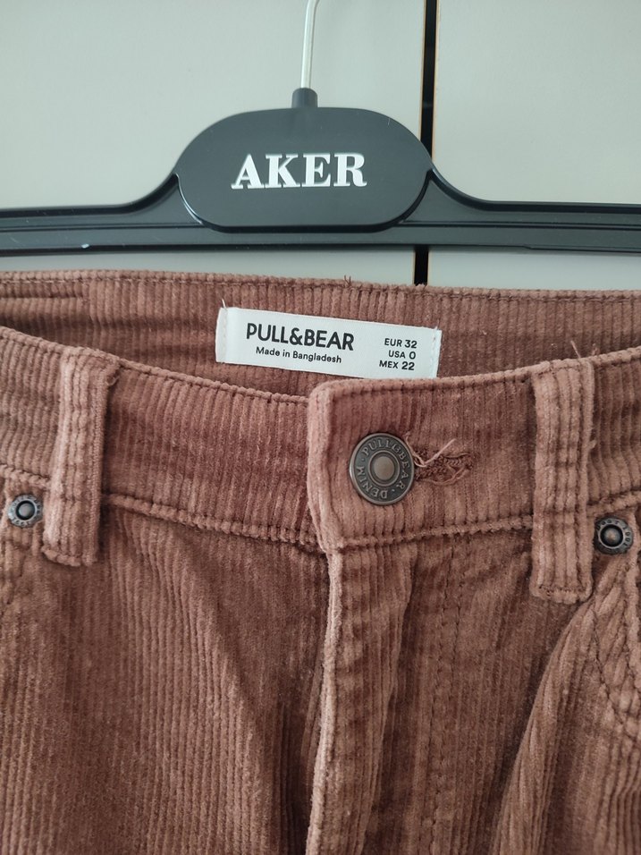 Kahverengi Kadın Süet Pantolon - Görsel 2