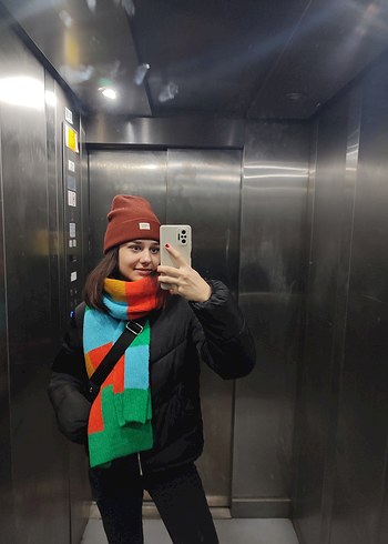 Siyah Şişme Mont - Görsel 7