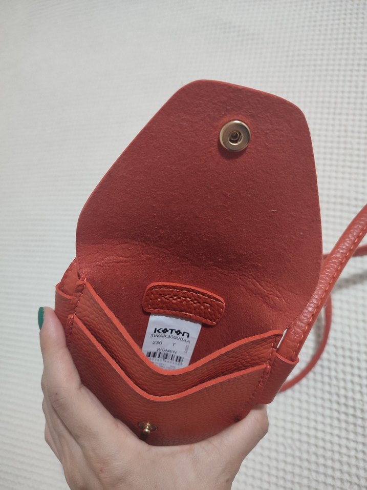 Turuncu Kadın Çapraz Çanta - Görsel 5