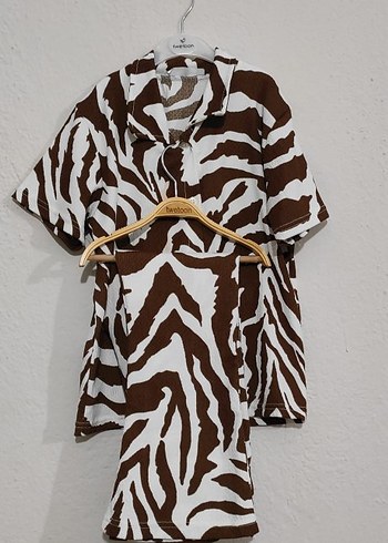 Kahverengi Zebra Desenli