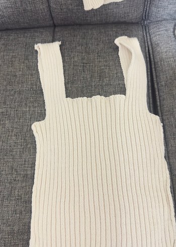 Beyaz Triko Süveter ve Hırka Takımı - Görsel 3