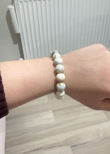 Bohem Beyaz Boncuklu Bileklik - Görsel 2