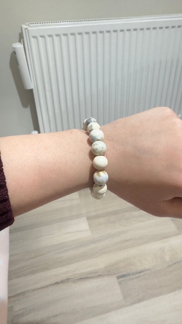 Bohem Beyaz Boncuklu Bileklik - Görsel 2