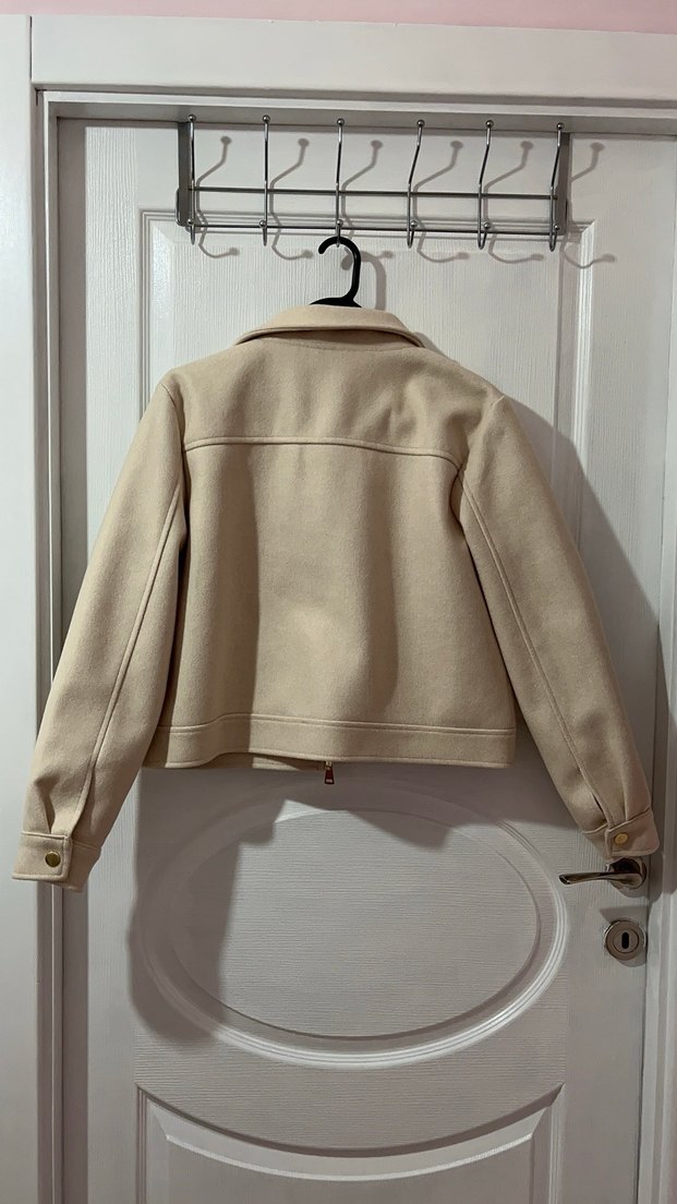 Bej Kaşe Midi Ceket - Görsel 2