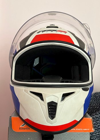 RS2 Helmets Kask Mavi Kırmızı Beyaz - Görsel 2