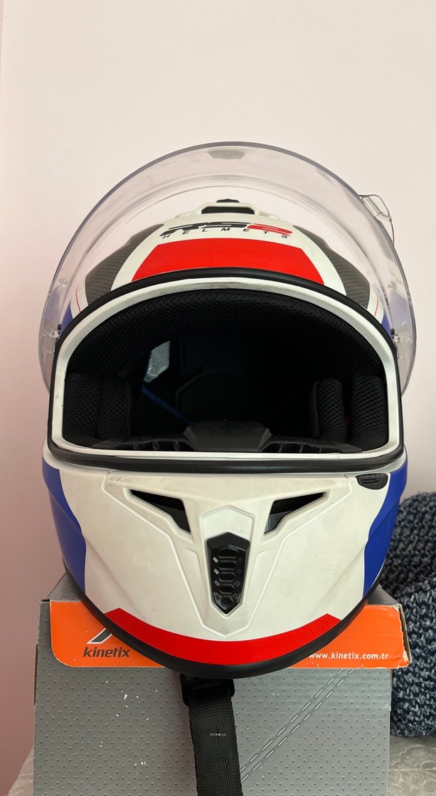 RS2 Helmets Kask Mavi Kırmızı Beyaz - Görsel 2