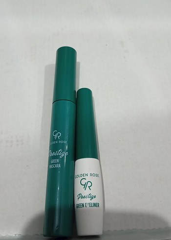 Golden Rose Parlak Yeşil Maskara ve Eyeliner Set