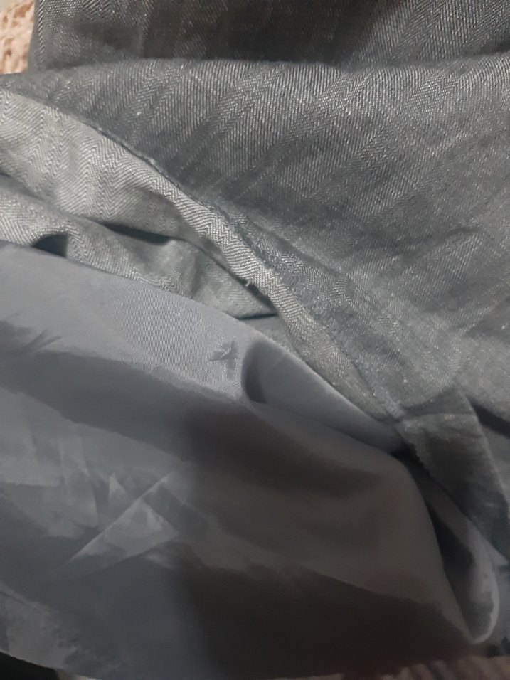 Gri keten spor hemde şık astarlı rahat elbise...kaçırmayınnnnn - Görsel 4